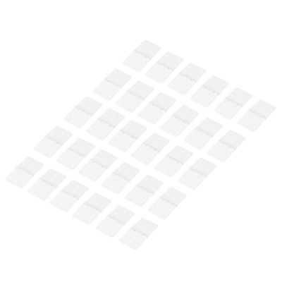 MECCANIXITY 70Pcs Small Pinned Nylon Plastic Hinges 1.4" x 0.8" RC Plane Parts for Wing Model Crafts Accessories