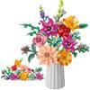 Ancesfun Flowers Bouquet Building Set, 891 PCS Artificial Wildflower Botanical Collection Kit for Women Kids Girls, Home Office Decor Gift for Mother's Day/Valentine's/Christmas view 1
