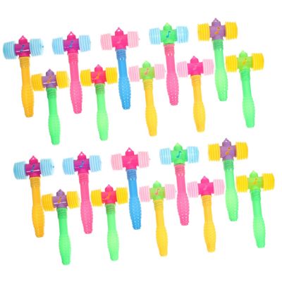JUMPLAWN 24pcs Educational Boys and Girls Toys Squeaky Hammers for Hand-Eye Coordination Boys and Girls Toy Hammers