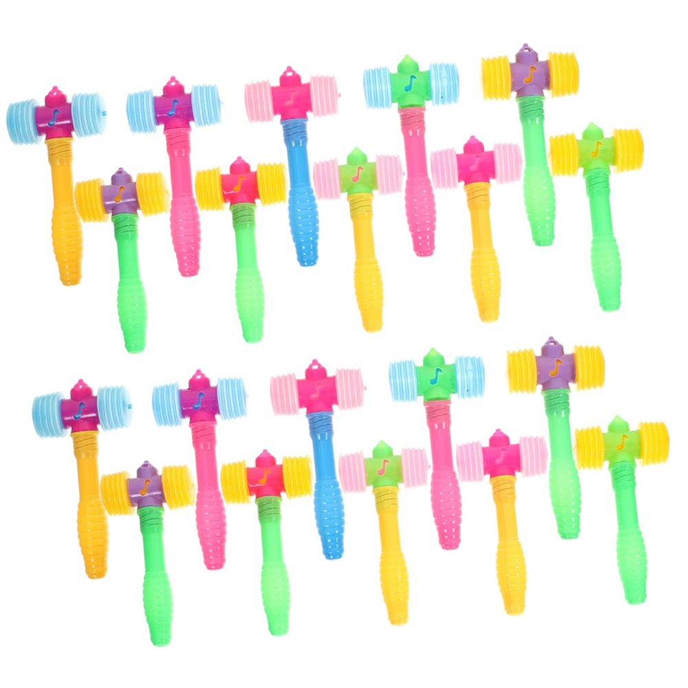 JUMPLAWN 24pcs Educational Boys and Girls Toys Squeaky Hammers for Hand-Eye Coordination Boys and Girls Toy Hammers