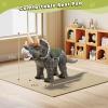 Twinkoo Dinosaur Ride On Toy Cars for Kids, Realistic Triceratops Push Car with Three Sound Effects,Sound and Light Effects PP Wheels for Indoor/Outdoor Play,Best Gift for Kids(Triceratops) view 2