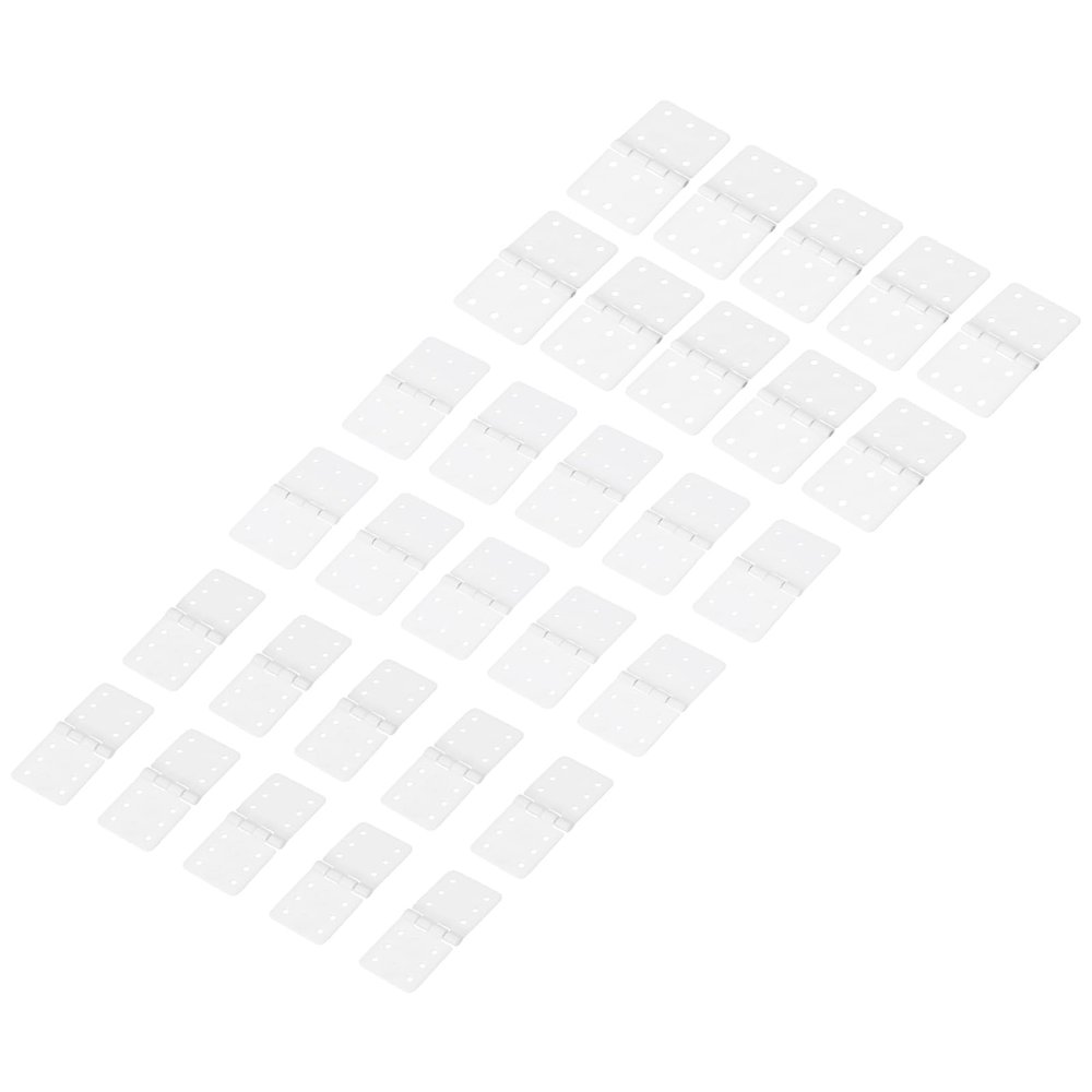 MECCANIXITY 30Pcs Small Pinned Nylon Plastic Hinges 3 Sizes RC Plane Parts for Wing Model Crafts Accessories