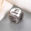 1 Year for Husband Movie Night Supplies Mens Food Dice for Couple Husband Wife Christmas Stocking Stuffers Iron Gifts for 6th Anniversary Secret Santa Gag Gift Qwixx Dice Game view 4