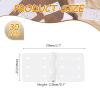 MECCANIXITY 30Pcs Small Pinned Nylon Plastic Hinges 1.1" x 0.6" RC Plane Parts for Wing Model Crafts Accessories view 2