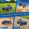 BIFYTON Remote Control Car, 1:18 Rc Cars, All-Terrain RC Truck with LED Light, 20KM/H, Rechargeable, 2WD, 2.4GHz, Sturdy PVC Shell, Remote Control Truck for Boys 4-7 8-12, Beginner view 3