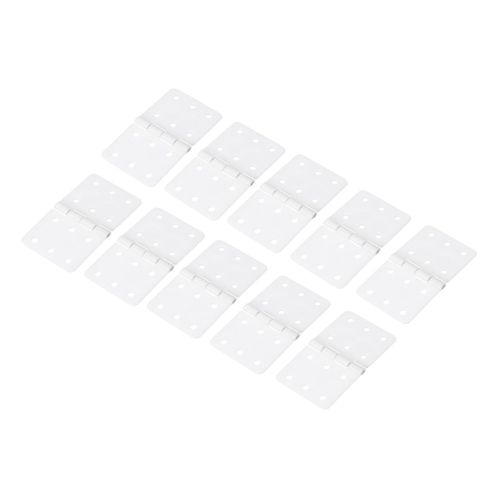 MECCANIXITY 10Pcs Small Pinned Nylon Plastic Hinges 1.1" x 0.6" RC Plane Parts for Wing Model Crafts Accessories