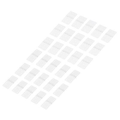 MECCANIXITY 50Pcs Small Pinned Nylon Plastic Hinges 2 Sizes RC Plane Parts for Wing Model Accessories