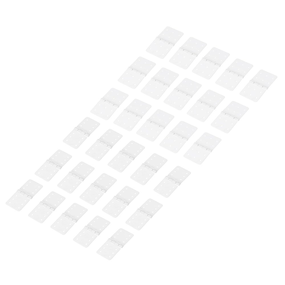 MECCANIXITY 50Pcs Small Pinned Nylon Plastic Hinges 2 Sizes RC Plane Parts for Wing Model Accessories