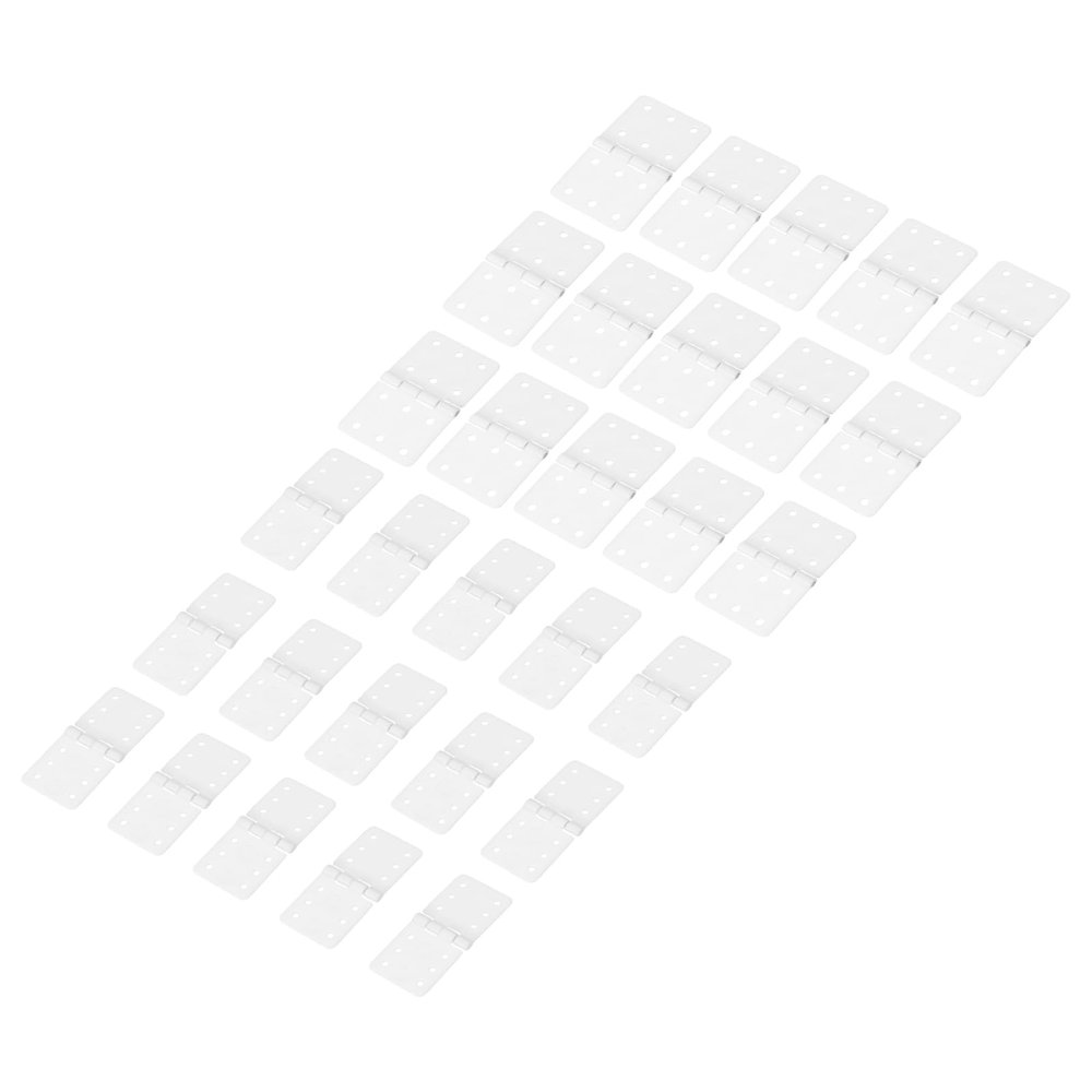 MECCANIXITY 50Pcs Small Pinned Nylon Plastic Hinges 2 Sizes RC Plane Parts for Wing Model Crafts