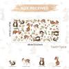 Woodland Animal Wall Stickers,Adorable Woodland Nursery Decals Decor,Animals Bear, Fox, Deer, Mushroom Peel and Stick Wall Decals Baby Nursery Kids Bedroom Living Room Decor view 3
