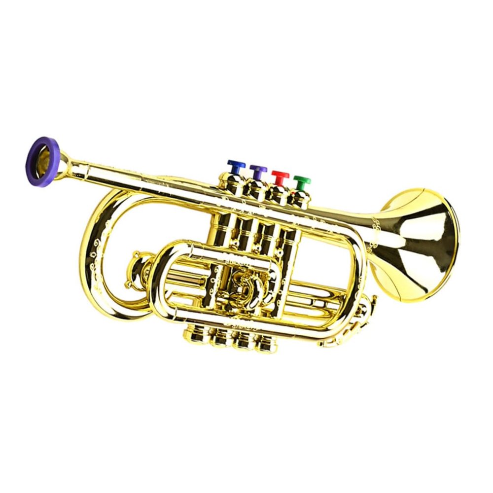 BESPORTBLE Trumpet Simulation Musical Instrument Educational Toy for Boys and Girls