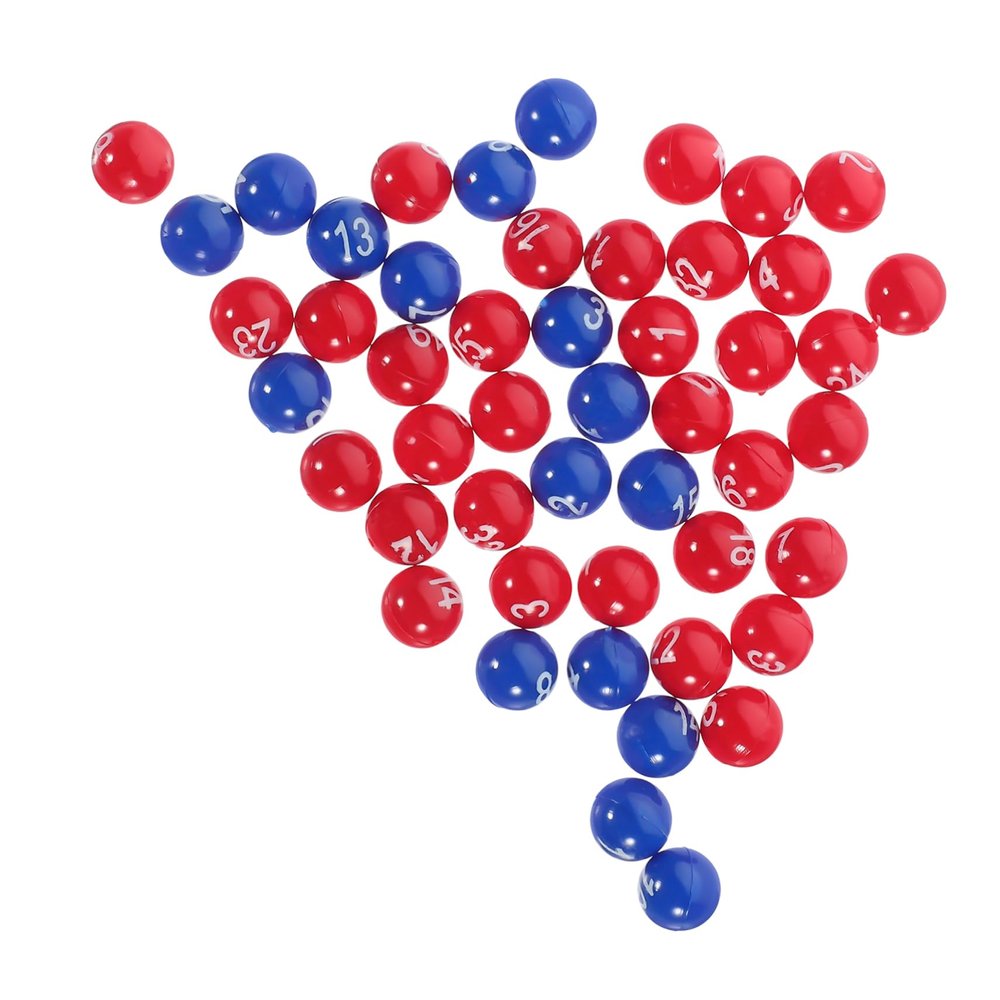 LABRIMP Plastic Lottery Balls Design for Parties Events and Games and Fade-Resistant