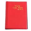 Pssopp Super Transparent Album, 120 Pockets 10 Pages, Large Capacity, Portable & Convenient, Versatile Usage, Blue, Red, Black or Green, for, Caps, Tokens, Badges, Small & Easy to (Red) view 1