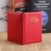 Pssopp Super Transparent Album, 120 Pockets 10 Pages, Large Capacity, Portable & Convenient, Versatile Usage, Blue, Red, Black or Green, for, Caps, Tokens, Badges, Small & Easy to (Red) view 3