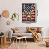 1000 Piece Adult Wooden Puzzle Milu Deer,Challenging Gift for Jigsaw Puzzle Lovers, Enjoy Happy Time with Friends,Room Wall Decoration-American Flag view 4