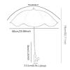 1 Umbrella, 360 Adjustable Clamp Sun Protection sun umbrella, Waterproof Beach Chair Umbrella for Outdoor Activities, broadcast, Vlogging, Patio, Deck, Camping, Fishing, mobility chair navy, 25.98in view 2