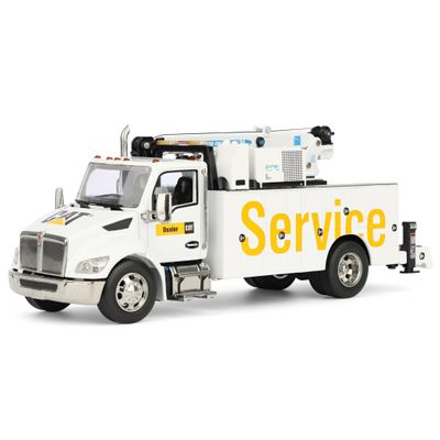 Diecast Masters 1/50 CAT Kenworth T380 Crane Truck with Titan 85 Body & Miller EnPack 85786