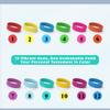 12 Pack Colorful Silicone Bracelets for Teens and Adults, 2.1 Inner Diameter, Waterproof Rubber Wristbands Party Favors, School Rewards, Outdoor Activities view 2