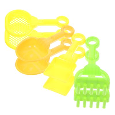 FELTECHELECTR 1 Set Sand Beach for Includes Curved Shovels Rake Sand Timer for Beach Backyard and More Random Colors Random Color