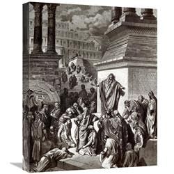22 in. Jonah Telling of Ninevehs Coming Vanquishment Art Print - Gustave Dore