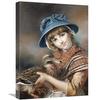 22 in. A Market Girl Holding a Mallard Duck Art Print - John Russell view 1
