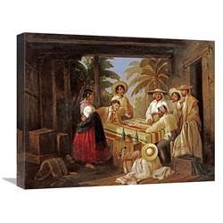 22 in. Spanish Card Games Art Print - Manuel Serrano
