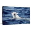 16 x 24 in. Polar Bear Swimming, Baffin Island, Nunavut, Canada Art Print - Flip Nicklin view 1