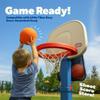 4-Pack 6" Replacement Balls for Little Tikes Basketball Hoop with Mesh Storage Bag, Soft Inflatable Mini Toy Balls for Kids, Lightweight Soft Small Multi-Color Set (Includes Air Pump) view 4