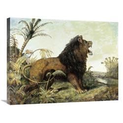 30 in. A Lion in a Jungle Art Print - William Huggins