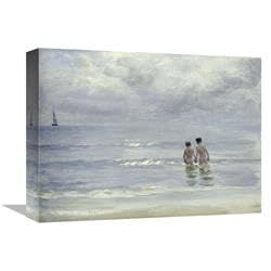 16 in. Boys Bathing on The Beach at Skagen Art Print - Peter Severin Kroyer