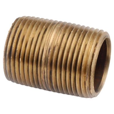 1 in. MIP x 6 in. Brass Nipple - Pack of 5