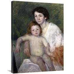 30 in. After The Babys Bath Art Print - Mary Cassatt