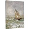 36 in. A Sailing Boat in a Choppy Sea Art Print - Mose Bianchi view 1