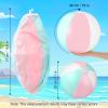 MiniInflat 12 Pcs 16" Pastel Inflatable Beach Balls Bulk, Pink and Green view 3