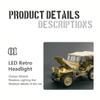 1:14 Scale RC Car Willys Military Truck, 2.4GHz Full-Metal 2-Speed Army Green Off-Road Vehicle with LED Lights, Engine Sounds, Winch, RTR Gift for Adults & Fathers Day Collectors view 4