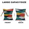 2Pcs Wave Print Wet Bags, Wet Dry Bag Reusable for Swimsuit, Travel, Diapers, Pool, Beach, Dirty Yoga Gym Clothes, Toiletries, Makeup Bag, Zipper Pouch Waterproof Birthday Christmas Gifts view 2