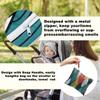 2Pcs Wave Print Wet Bags, Wet Dry Bag Reusable for Swimsuit, Travel, Diapers, Pool, Beach, Dirty Yoga Gym Clothes, Toiletries, Makeup Bag, Zipper Pouch Waterproof Birthday Christmas Gifts view 3