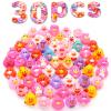 30 Pack Valentines Rubber Ducks-2.3 Inch Bulk Floater Ducks for Ducking Assortment Rubber Duckies for Kids Baby Bath Toys,Birthday Gifts Party Favors Summer Beach Pool Activity Toys view 1