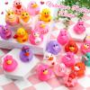 30 Pack Valentines Rubber Ducks-2.3 Inch Bulk Floater Ducks for Ducking Assortment Rubber Duckies for Kids Baby Bath Toys,Birthday Gifts Party Favors Summer Beach Pool Activity Toys view 3