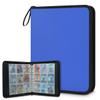Kuquteed Royal Blue Trading Card Binder 4 Pocket 400 Cards Holder Collector Album with 50 Removable Sleeves Gifts for Boys Girls Sports Game Cards view 1