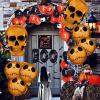 10Pcs Halloween Birthday party Decorction, Skull Balloons, Halloween Balloon Garland Arch Kit, Ghost Balloons, Backdrop Birthday Baby Shower Decorations (Gold) view 4