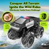 GoBang 1:16 Amphibious Cyber Police Car Monster Truck Toys Remote Control Car Waterproof Rc Cars 4WD All Terrain Off-Road Trucks for 6 7 8 9 10 11 12 Year Old Boys Girls Gifts Presents view 3