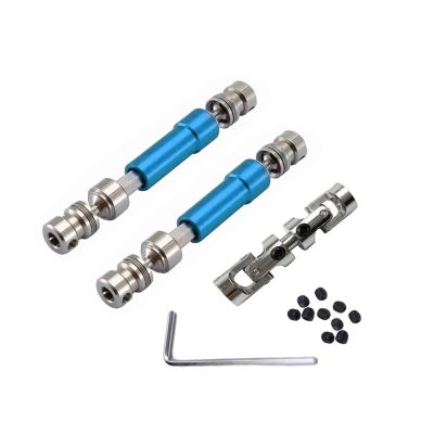 3pcs Metal Drive Shaft CVD Driveshaft for MN128 MN86 MN86S MN86K MN86KS MN G500 1/12 RC Car Upgrade Parts Accessories(Blue)