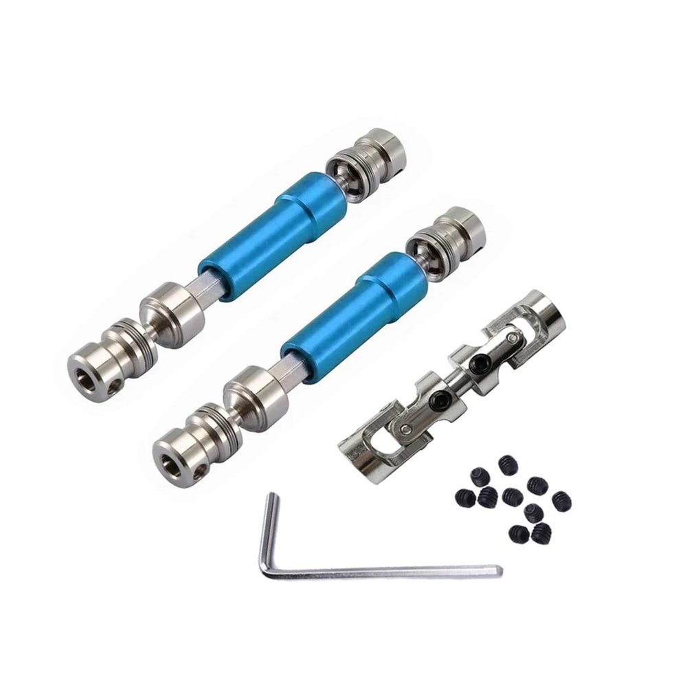 3pcs Metal Drive Shaft CVD Driveshaft for MN128 MN86 MN86S MN86K MN86KS MN G500 1/12 RC Car Upgrade Parts Accessories(Blue)