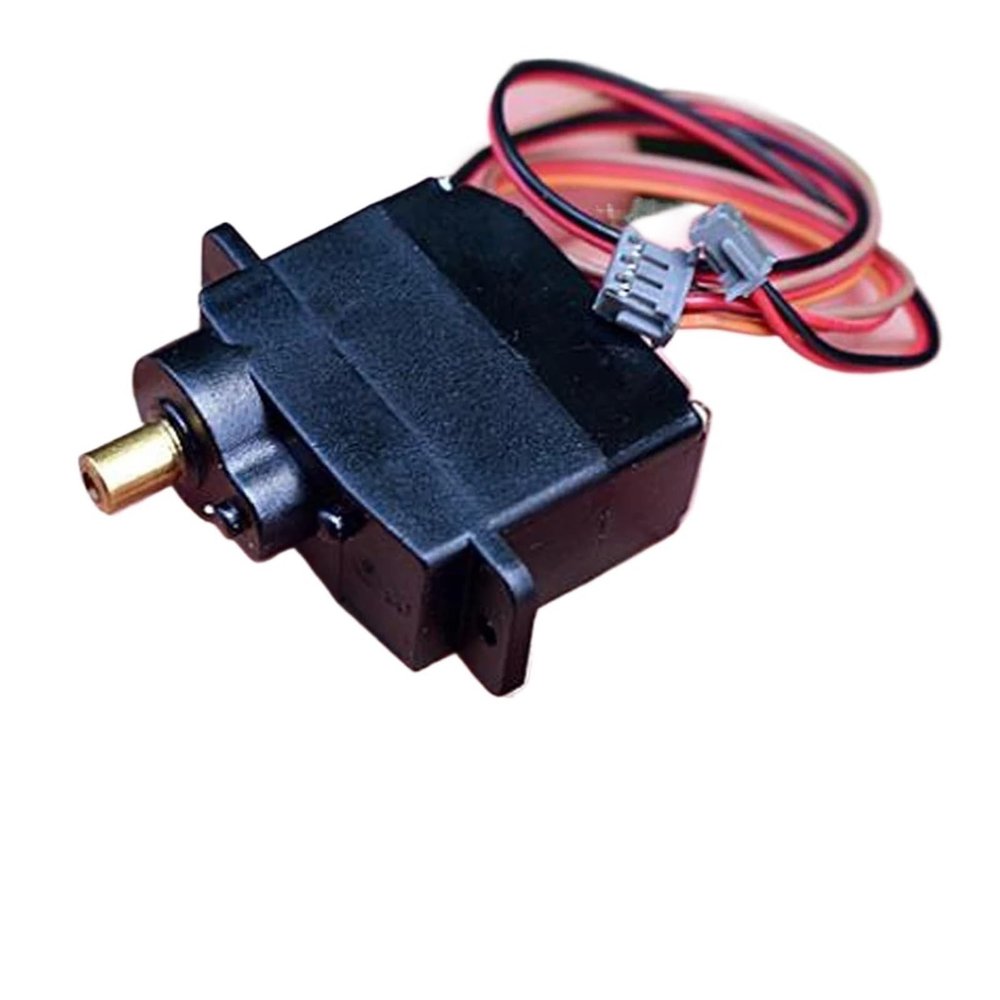 2pcs DC 3V-6V 12g Metal gear 360 degree steering gear M10 electronic starter for climbing car Servo five-wire without drive plate RSHVOBRRS