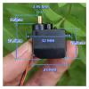 2pcs DC 3V-6V 12g Metal gear 360 degree steering gear M10 electronic starter for climbing car Servo five-wire without drive plate RSHVOBRRS view 3