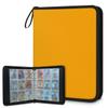 Kuquteed Orange Trading Card Binder 9 Pocket 900 Cards Holder Collector Album with 50 Removable Sleeves Gifts for Boys Girls Sports Game Cards view 1