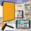 Kuquteed Orange Trading Card Binder 9 Pocket 900 Cards Holder Collector Album with 50 Removable Sleeves Gifts for Boys Girls Sports Game Cards view 3
