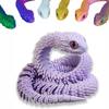 3D Printed Animals Snake Toys, 3D Printed Snake Movable Joint ,3D Printed Fidget Toys for Home Office Decor, 3D Printed Animals Toy Adults Fidget Toys (Blue Pink, L) view 1