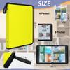 Kuquteed Yellow Trading Card Binder 9 Pocket 900 Cards Holder Collector Album with 50 Removable Sleeves Toys Gifts for Boys Girls Sports Game Cards view 3